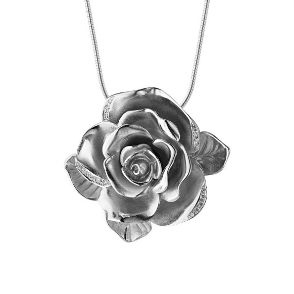 Бегунок из серебра Альдзена П-15011, фианит Swarovski