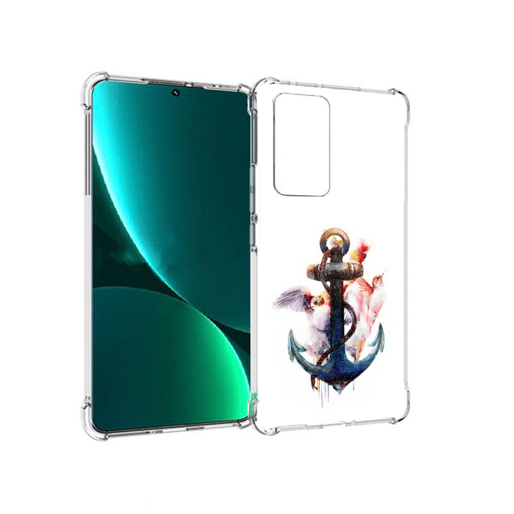 

Чехол MyPads Tocco для Xiaomi 12 Pro якорь с птицами (PT226953.293.703), Прозрачный, Tocco