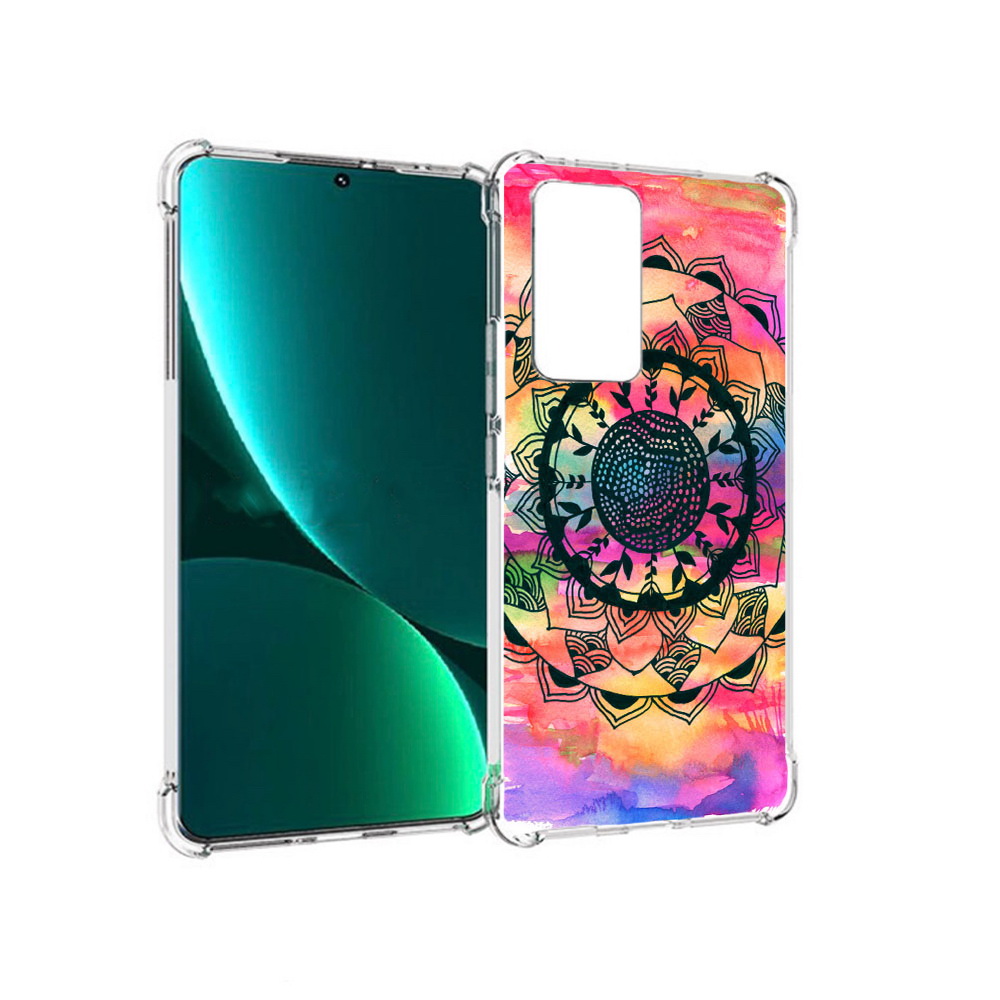 

Чехол MyPads Tocco для Xiaomi 12 Pro яркая абстракция круглый цветок (PT226953.293.704), Прозрачный, Tocco
