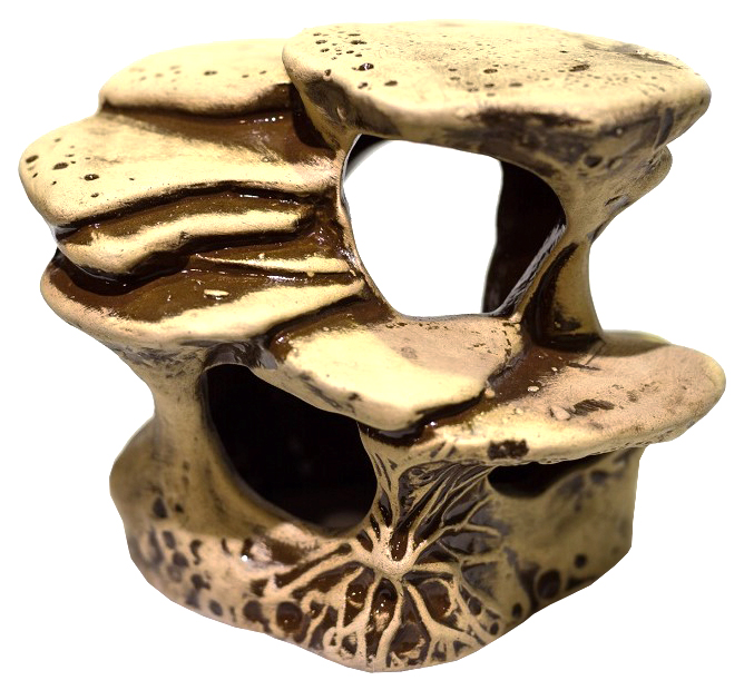 фото Декорация для аквариума aqua logo остров черепах, керамика, 12х9х12 см