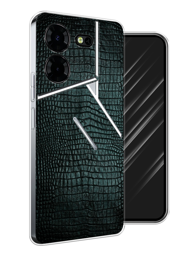 

Чехол Awog на Tecno Pova 5 Pro 5G "Черная змея", Черный;серый;голубой, 304550-1