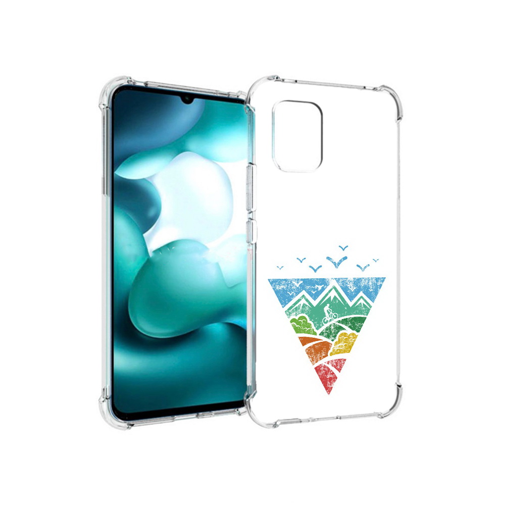 

Чехол MyPads Tocco для Xiaomi Mi 10 Lite Лес земля море чайки (PT150213.294.105), Прозрачный, Tocco