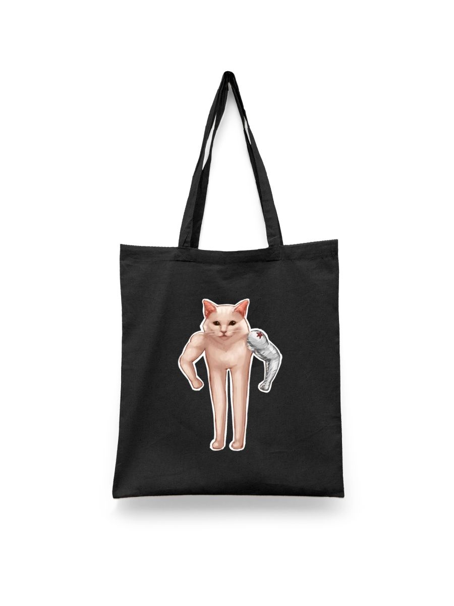 

Шоппер унисекс Каждому Своё Марвел/Кот/Баки Барнс TRMM8, черный, Марвел/Кот/Баки Барнс TRMM8