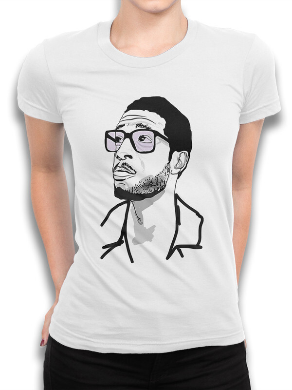 

Футболка женская Dream Shirts Kid Cudi - Кид Кади белая L, Kid Cudi - Кид Кади
