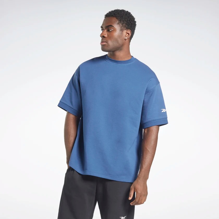 

Футболка мужская Reebok HB7222 синяя S, HB7222
