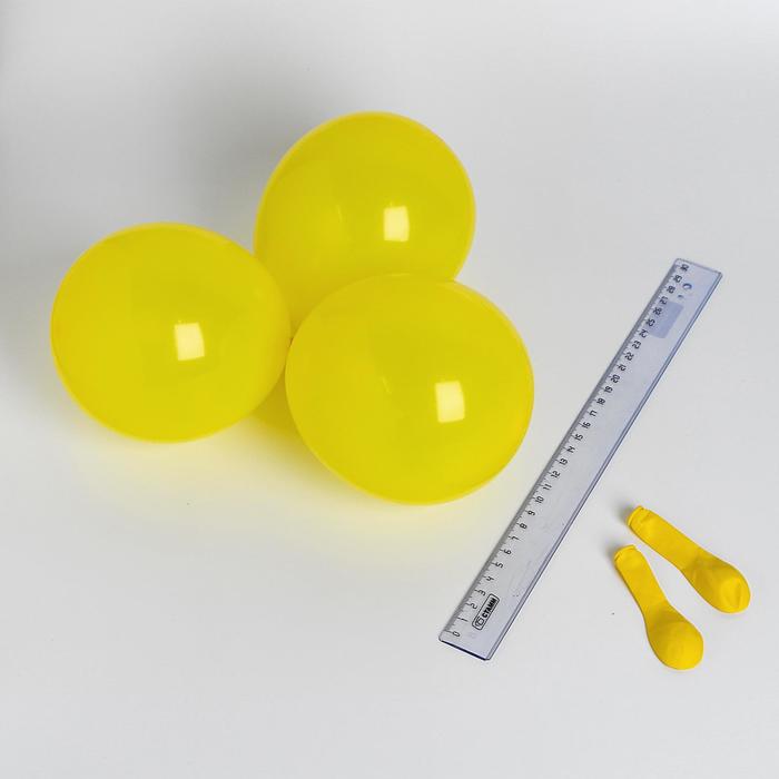 Шар латексный 5, пастель, набор 100 шт., водные бомбочки, жёлтый набор lanson toys водные бомбочки с насосом с 3лет