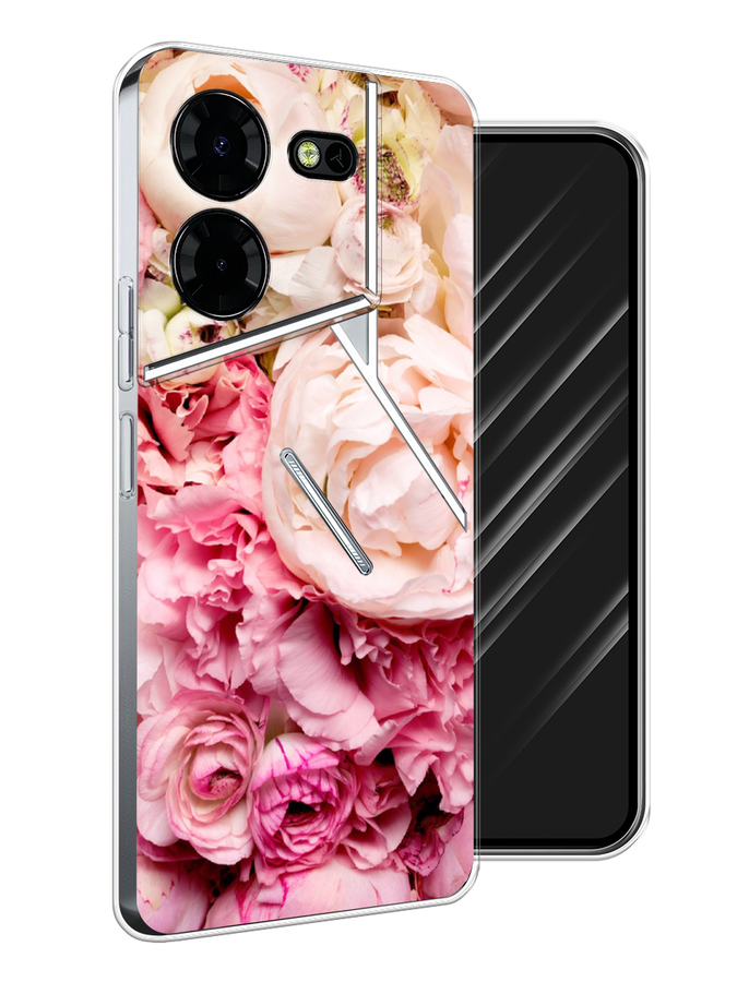 

Чехол Awog на Tecno Pova 5 Pro 5G "Пионы яркие", Розовый, 304550-1