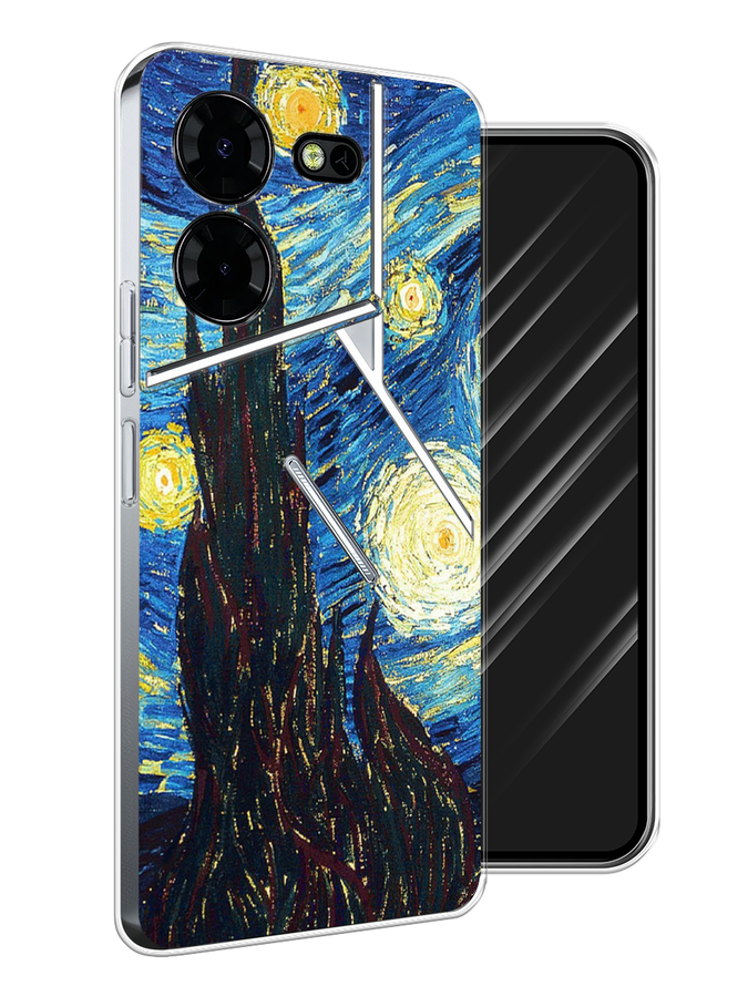 

Чехол Awog на Tecno Pova 5 Pro 5G "Ван Гог Звездная ночь", Желтый, 304550-1