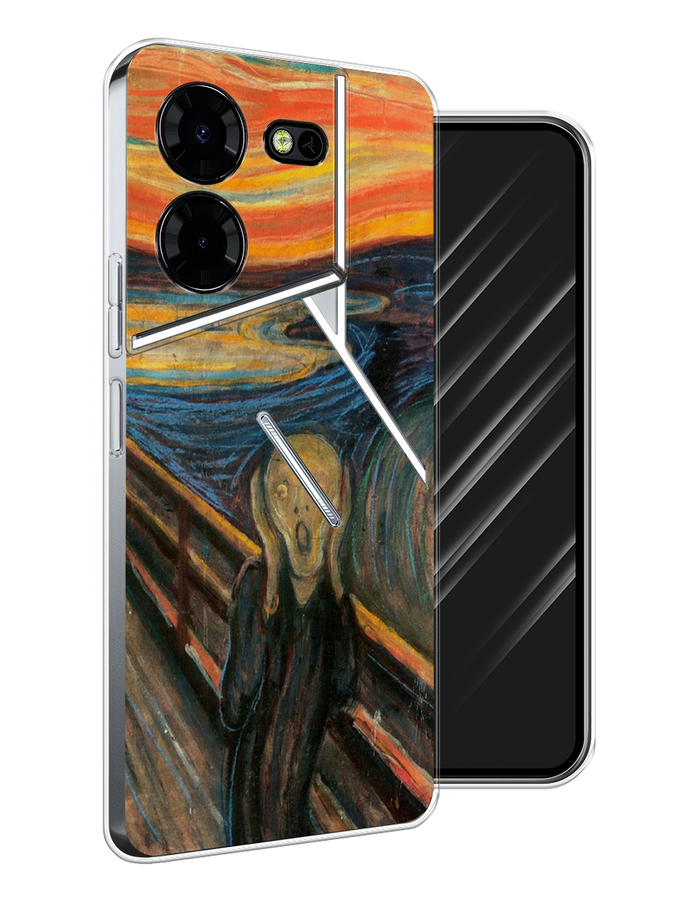 

Чехол Awog на Tecno Pova 5 Pro 5G "Крик", Оранжевый;синий;серый, 304550-1