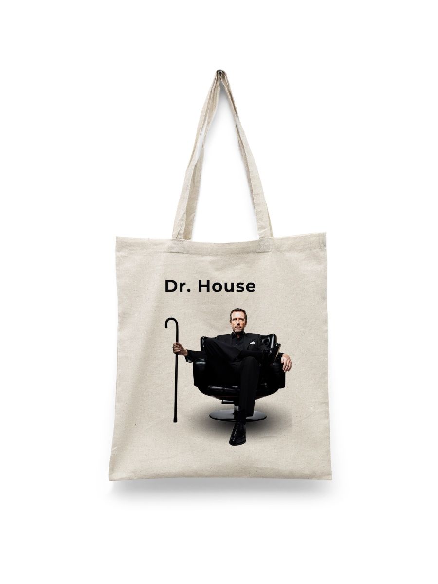

Шоппер унисекс Каждому Своё Доктор Хаус/House M.D. SRDH8, белый, Доктор Хаус/House M.D. SRDH8