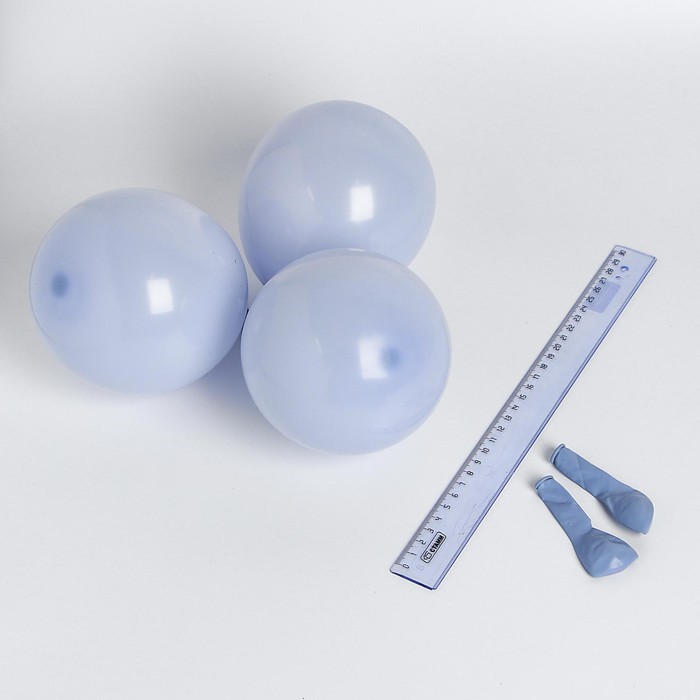 Шар латексный 5 Макарун, набор 100 шт., водные бомбочки, голубой набор lanson toys водные бомбочки с насосом с 3лет