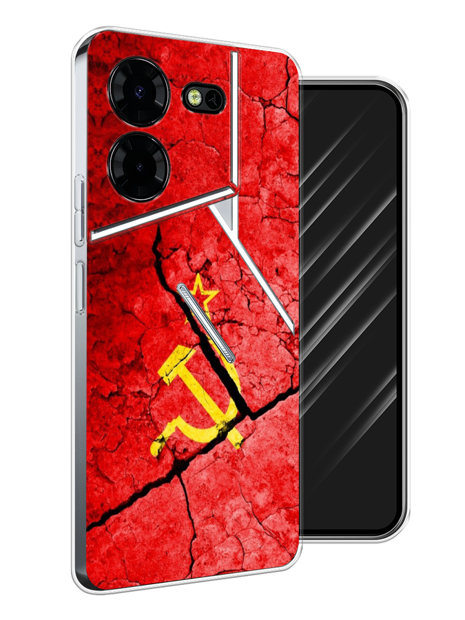 

Чехол Awog на Tecno Pova 5 Pro 5G "СССР", Красный;черный;желтый, 304550-1