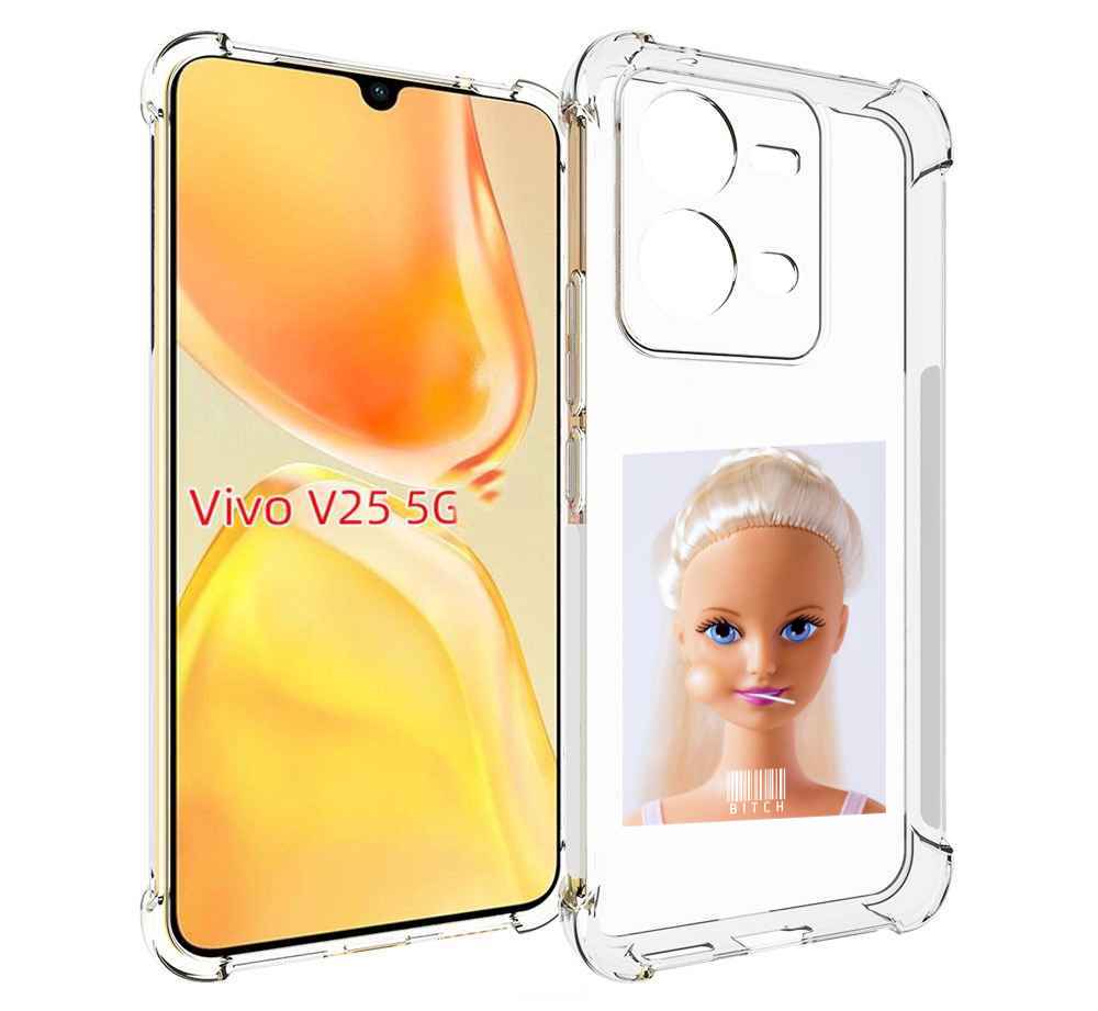 

Чехол MyPads барби для Vivo V25 5G / V25e, Прозрачный, Tocco