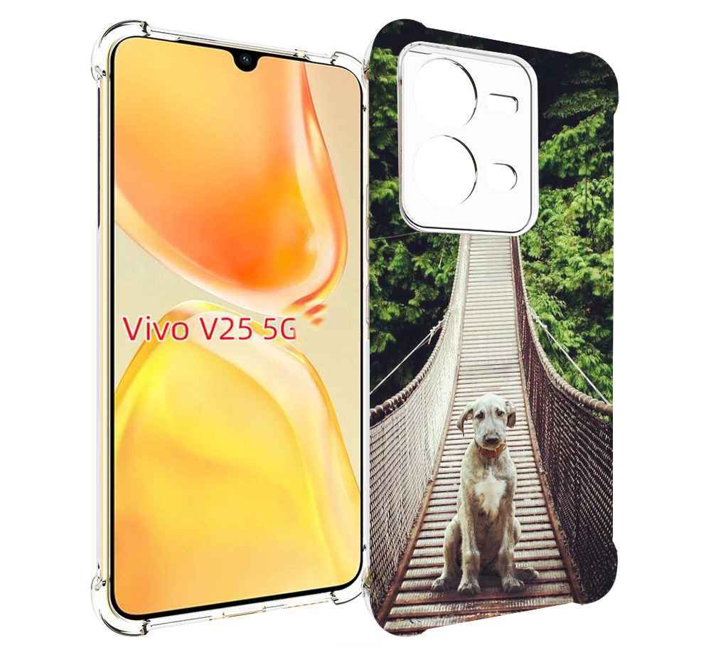 

Чехол MyPads ирландскии волкодав для Vivo V25 5G / V25e, Прозрачный, Tocco