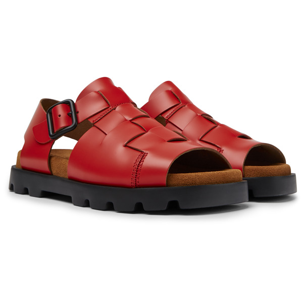 фото Сандалии женские camper brutus sandal красные 37 ru