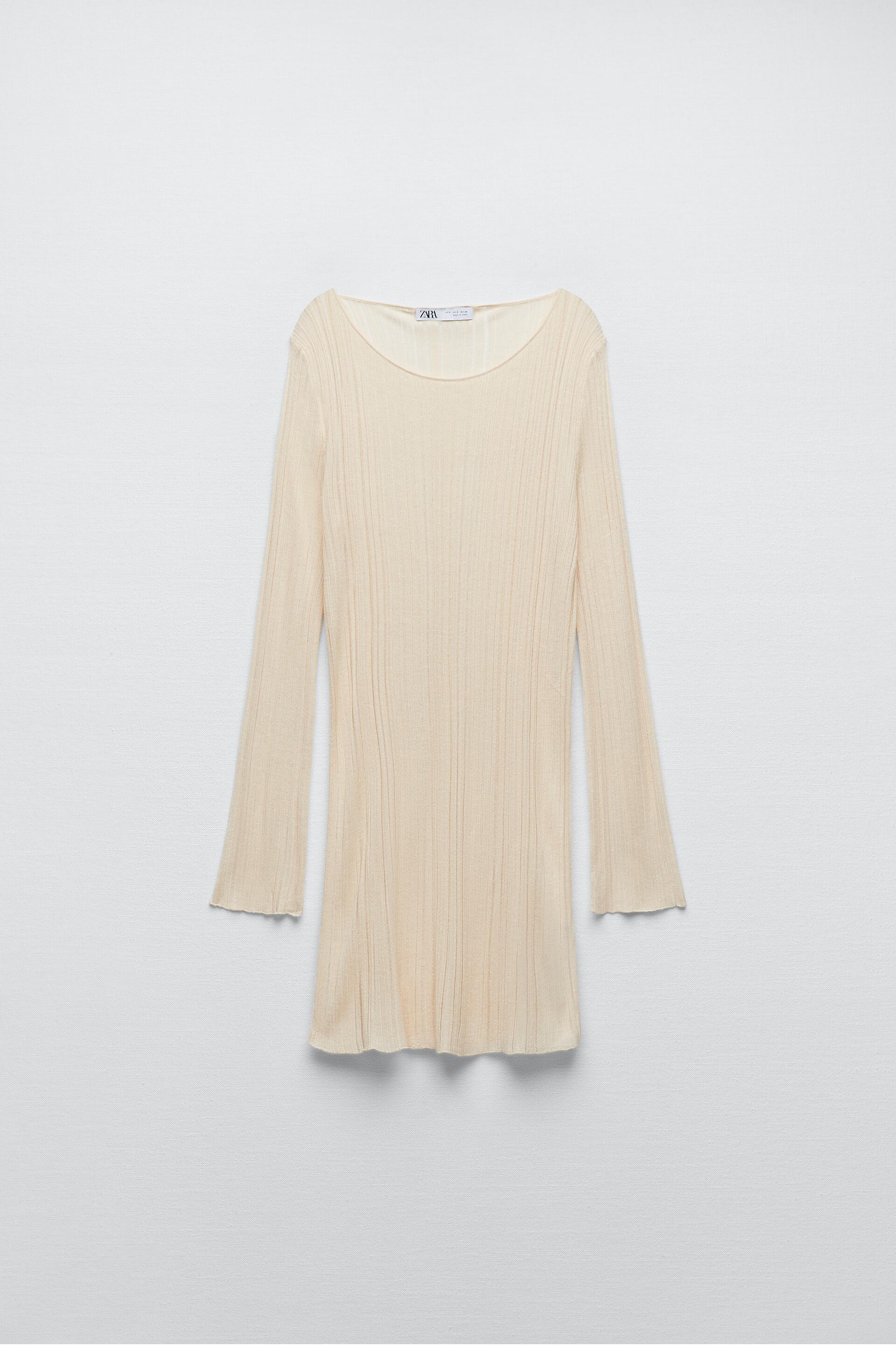 

Платье женское ZARA 02142200 белое S (доставка из-за рубежа), 02142200