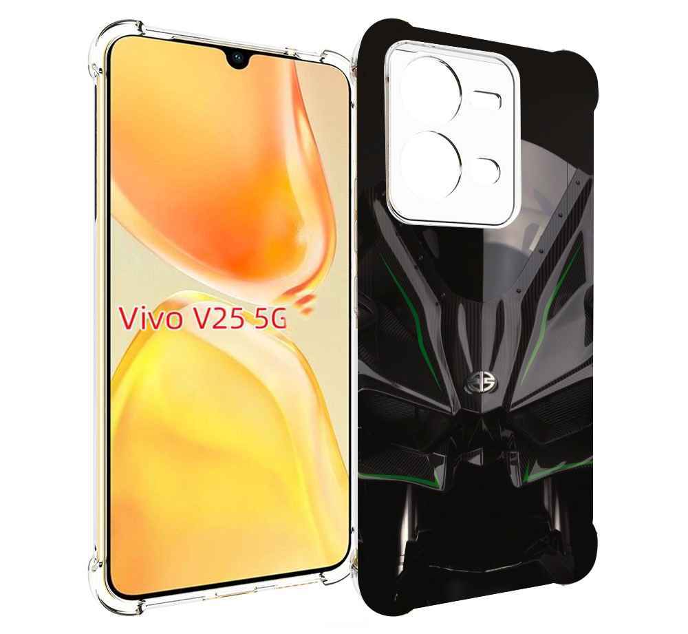

Чехол MyPads кавасаки мото для Vivo V25 5G / V25e, Прозрачный, Tocco
