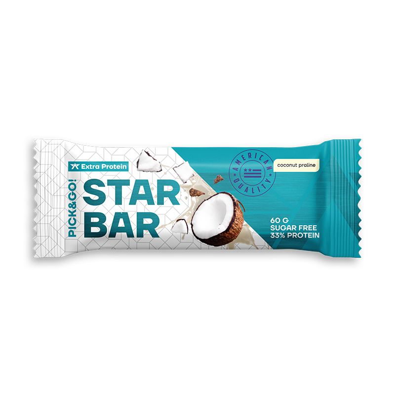 фото Red star labs starbar extra protein, 1 шт, вкус: кокосовое пралине