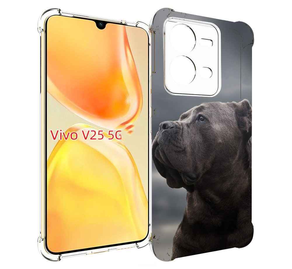 

Чехол MyPads кане корсо для Vivo V25 5G / V25e, Прозрачный, Tocco
