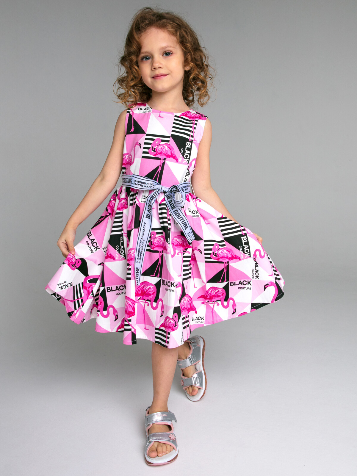 Платье детское PlayToday Kids 12322038, разноцветный, 104