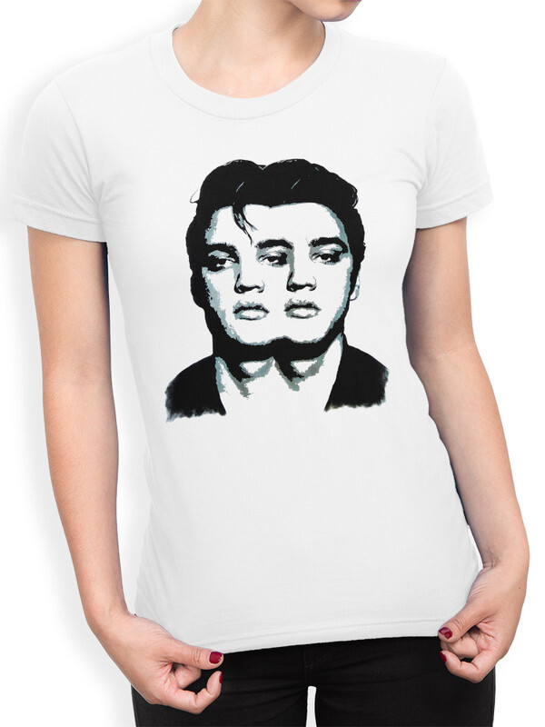 

Футболка женская Dream Shirts Элвис Пресли - Elvis Presley белая 2XL, Элвис Пресли - Elvis Presley