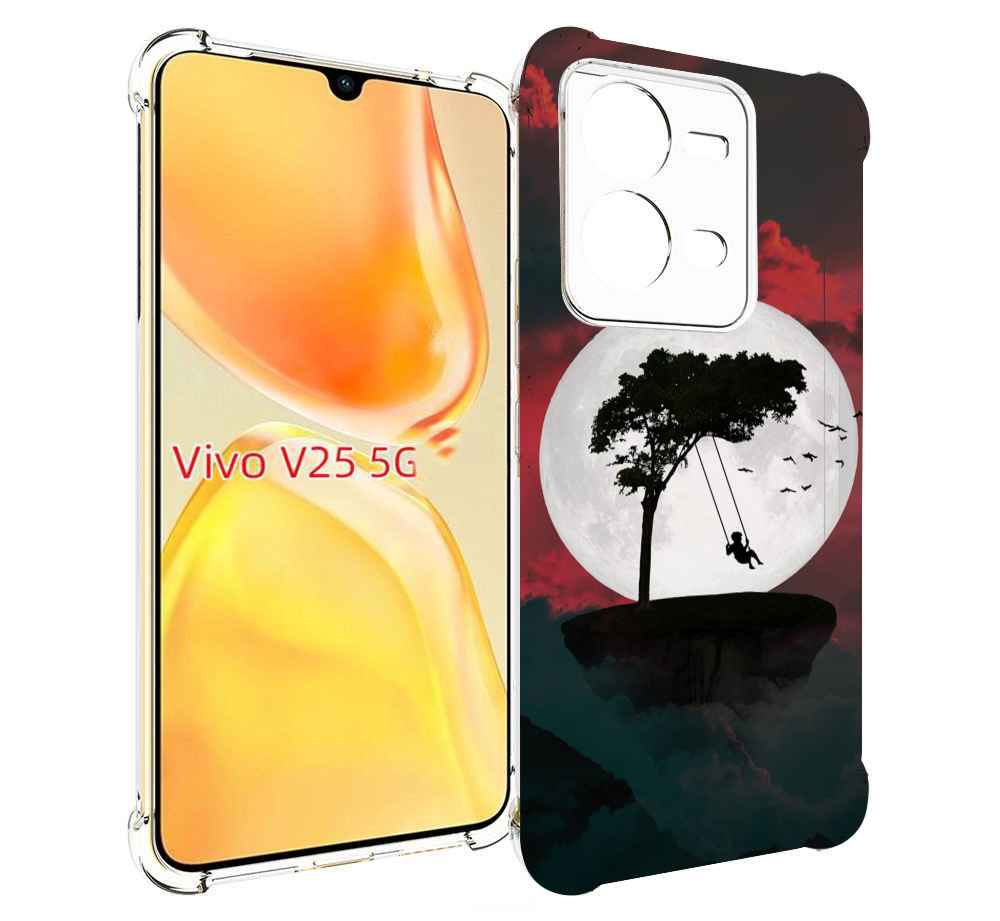 

Чехол MyPads качели-над-пропастью для Vivo V25 5G / V25e, Прозрачный, Tocco