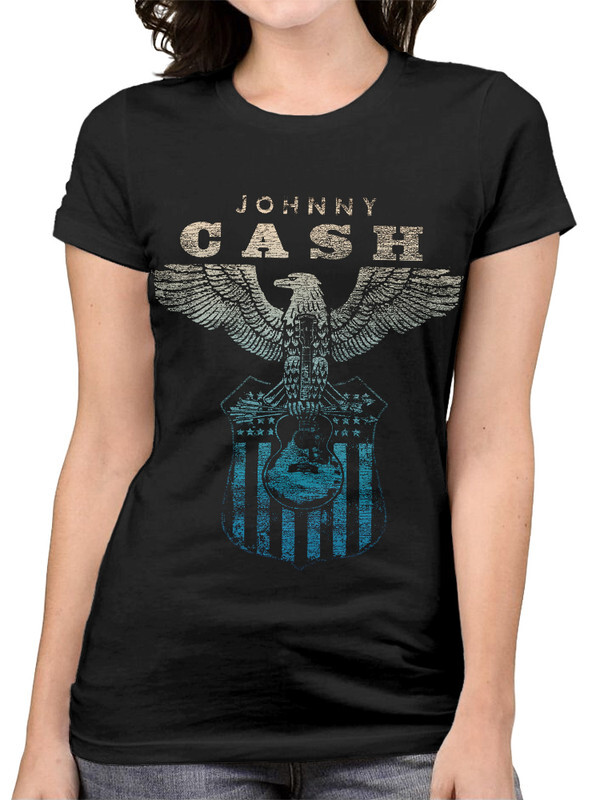 фото Футболка женская dream shirts джонни кэш - johnny cash черная s