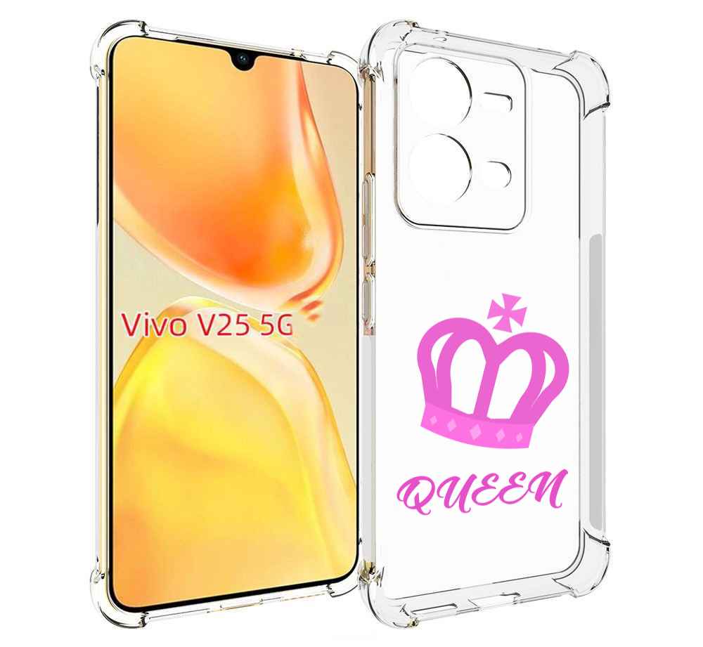 

Чехол MyPads корона-королевы-розовый для Vivo V25 5G / V25e, Прозрачный, Tocco