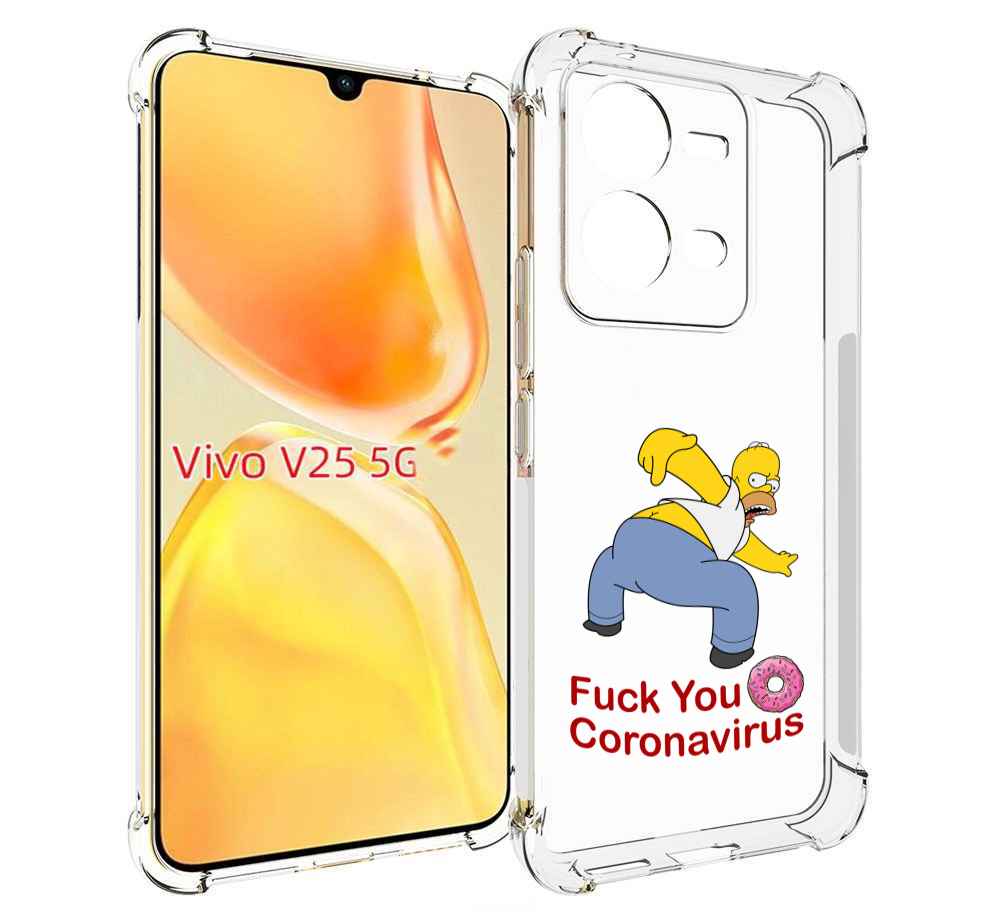 

Чехол MyPads корона-уходи для Vivo V25 5G / V25e, Прозрачный, Tocco