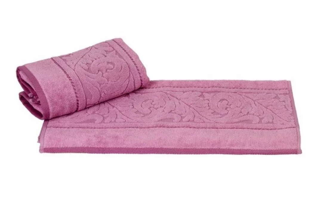фото Полотенце махровое для лица"sultan" 50*90см., 560 гр/м2. , розовое hobby