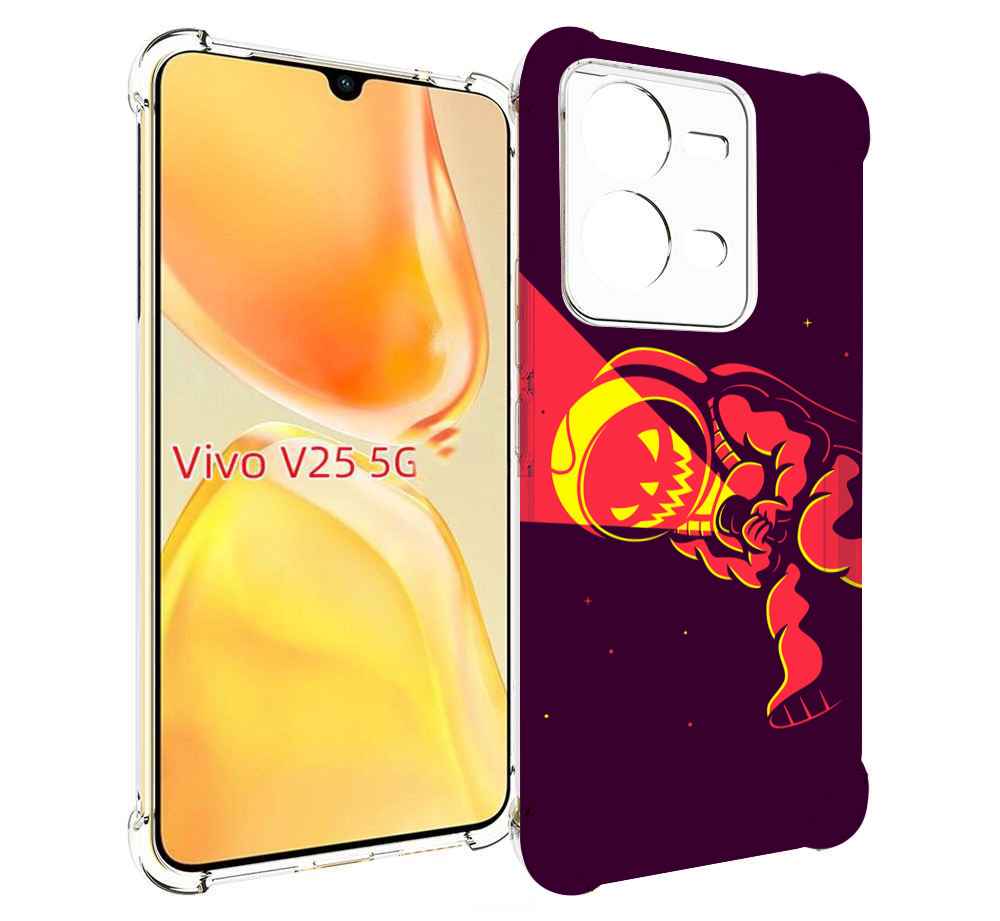 

Чехол MyPads космонавт-в-хеллуин для Vivo V25 5G / V25e, Прозрачный, Tocco