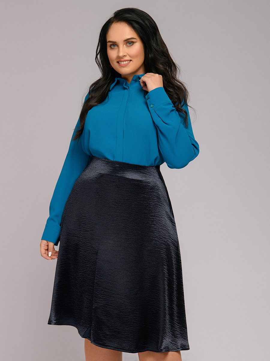 

Блуза женская 1001dress DA00053TE синяя 52, DA00053