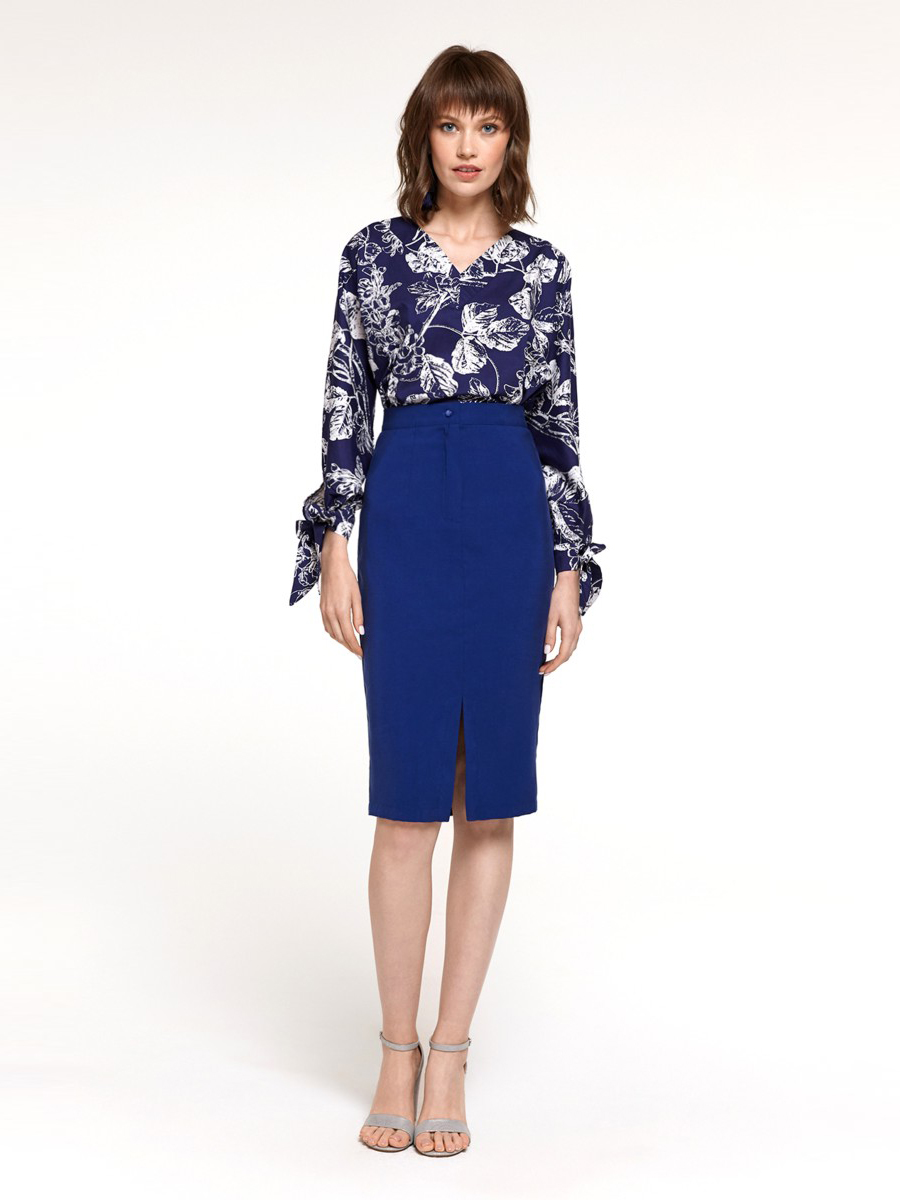 

Блуза женская 1001dress DM01668DB синяя 40, DM01668