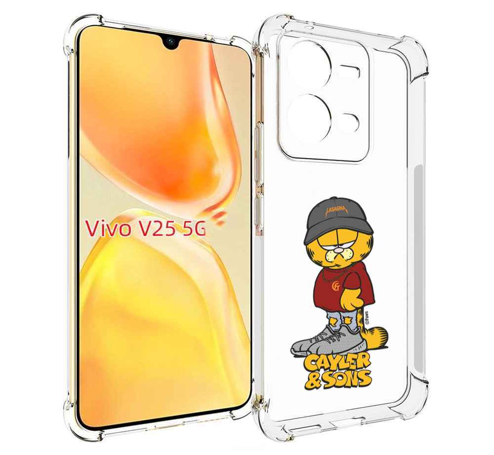 Чехол MyPads кот-в-кроссовках для Vivo V25 5G / V25e