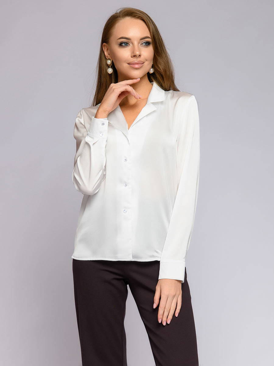 

Блуза женская 1001dress DM01703 белая 42, DM01703
