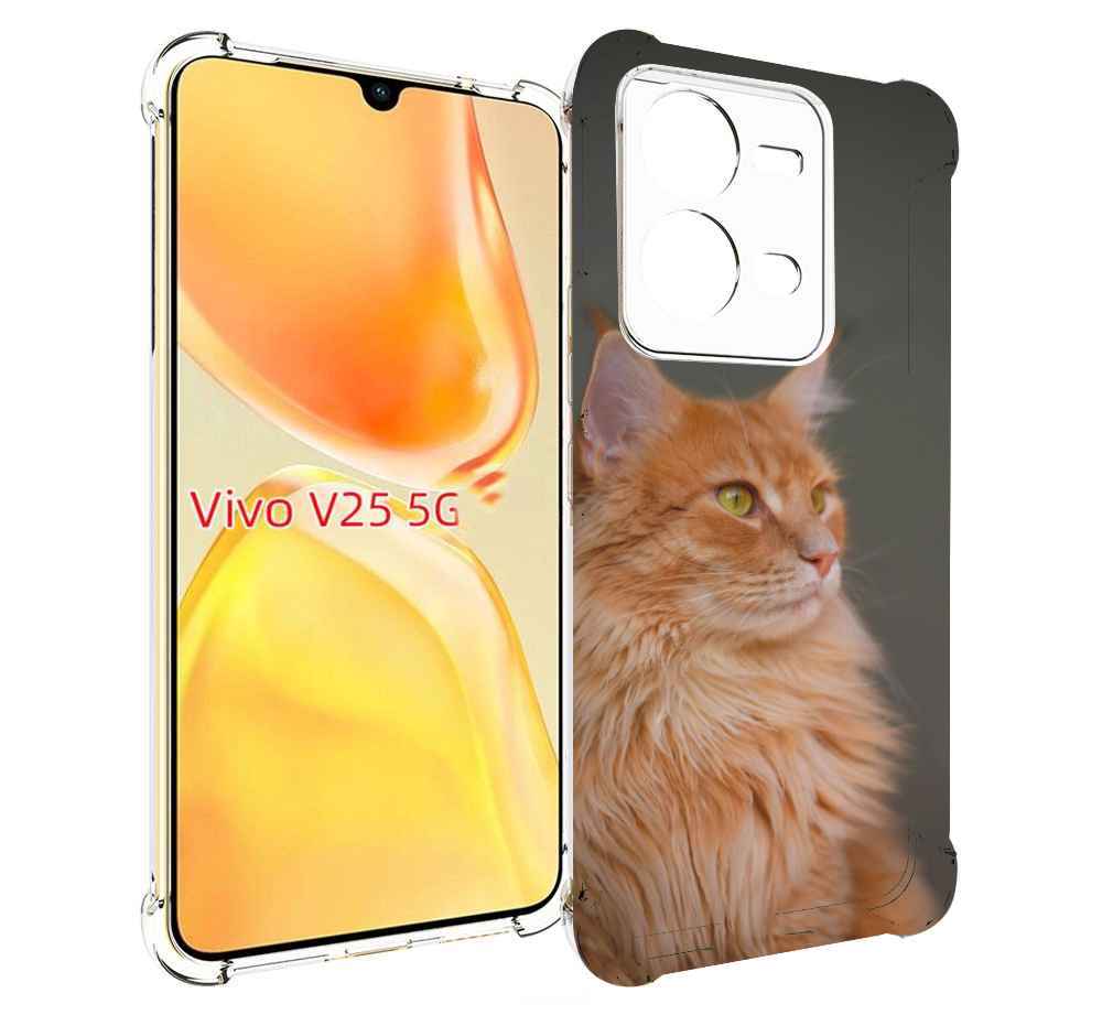 Чехол MyPads кошка меи?н кун 1 для Vivo V25 5G / V25e