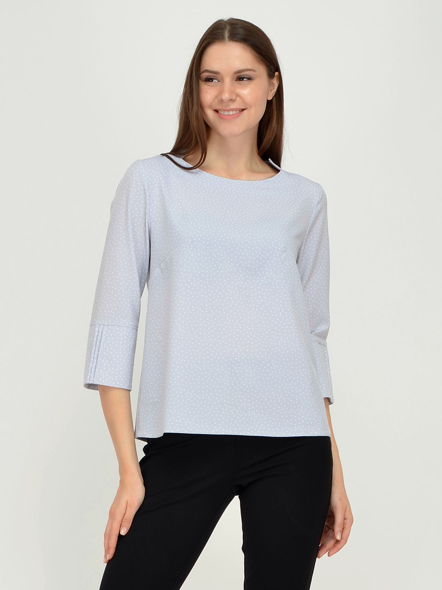 

Блуза женская 1001dress VI00005GY голубая 52, VI00005