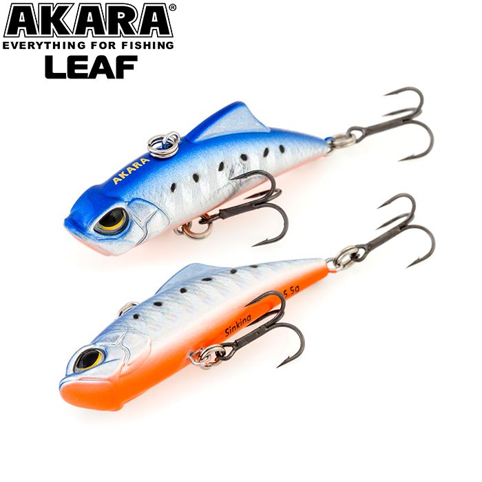 

Воблер Akara Leaf 45S 5,5 гр 3/15 oz 1,8 in A100, Разноцветный, Leaf
