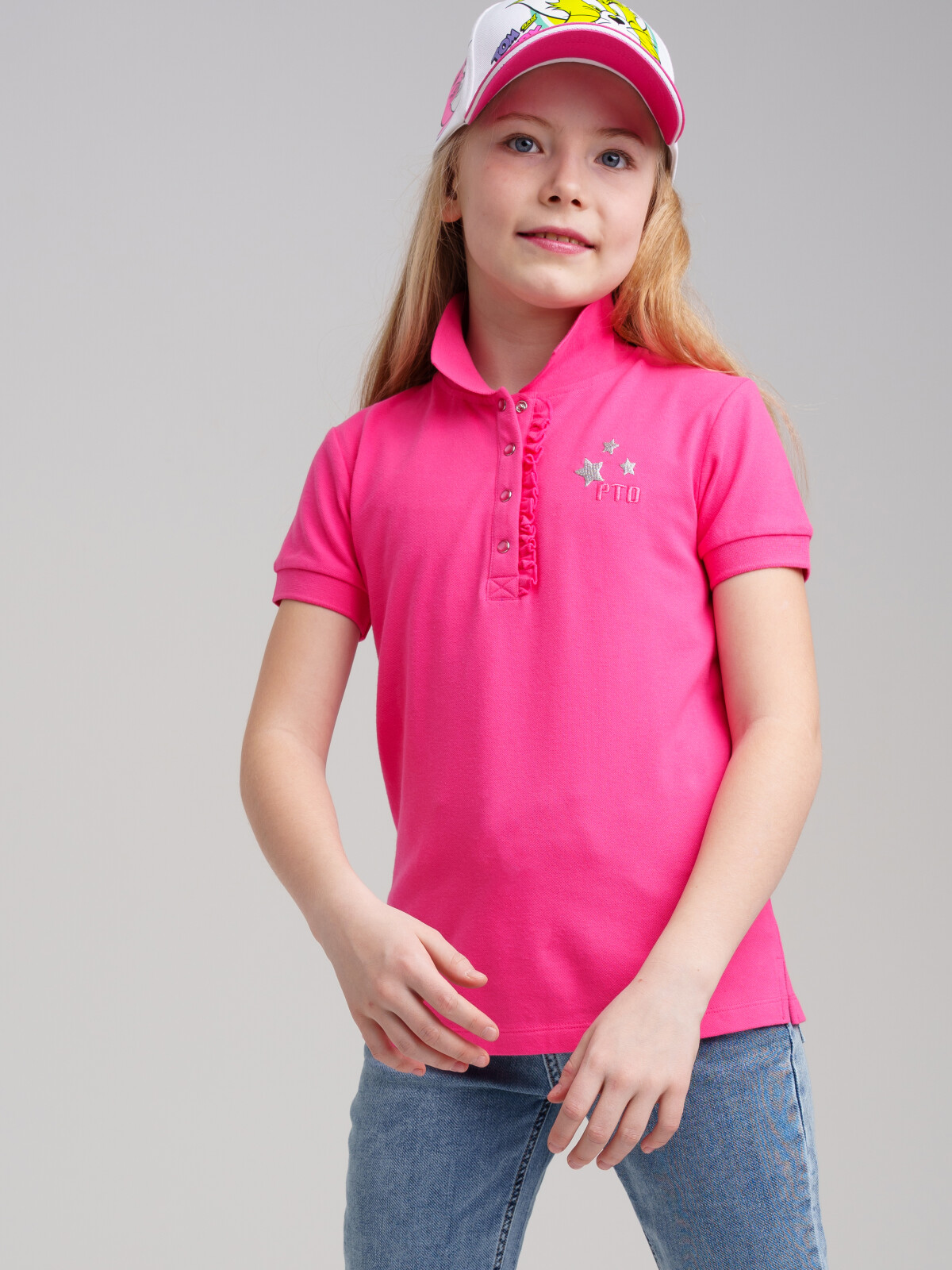 

Поло детское PlayToday Tween 12321126, фуксия, 164, Розовый, 12321126