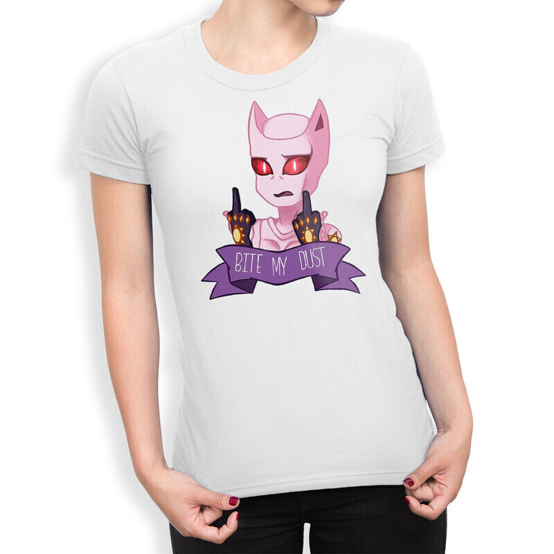 

Футболка женская Dream Shirts Невероятные приключения ДжоДжо Женская 10007951 белая M, Невероятные приключения ДжоДжо Женская 10007951