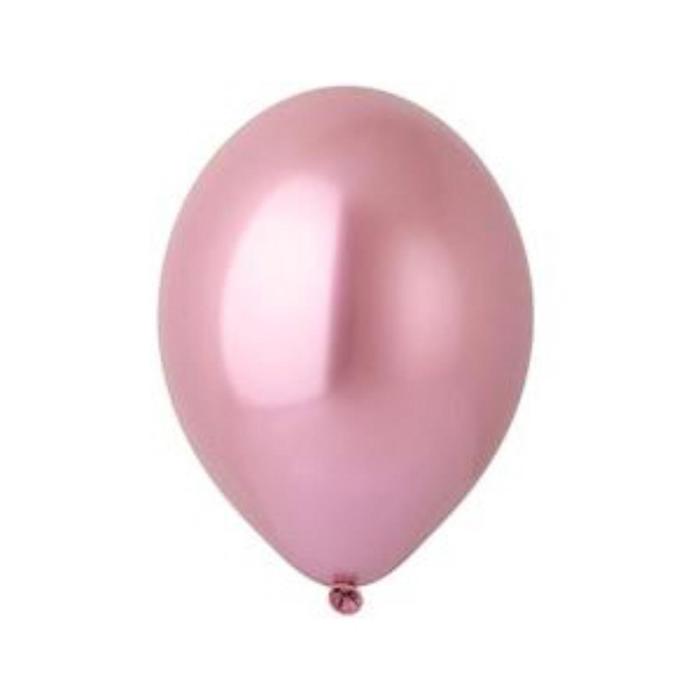 Шар латексный 14, хром Glossy, набор 12 шт., розовый шар латексный 12“ хром в наборе 100 шт насыщенный розовый