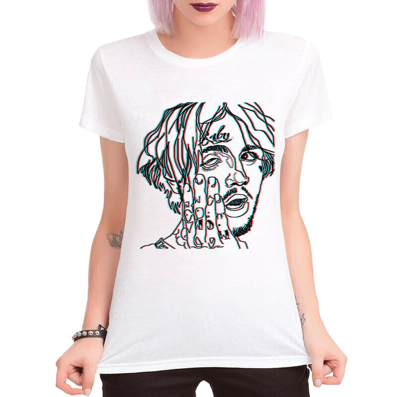 

Футболка женская Dream Shirts LiL PEEP Женская 10007971 белая L, LiL PEEP Женская 10007971