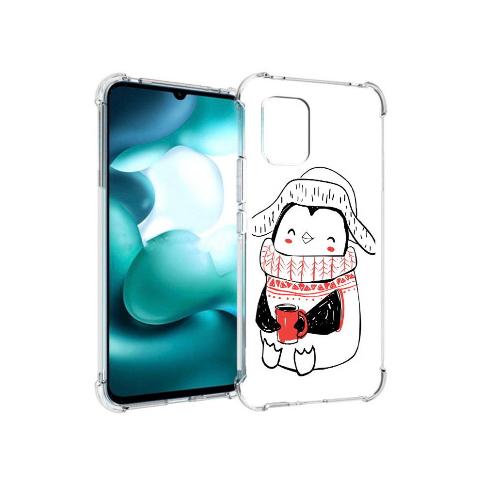 

Чехол MyPads Tocco для Xiaomi Mi 10 Lite Милый пингвин (PT150213.294.115), Прозрачный, Tocco