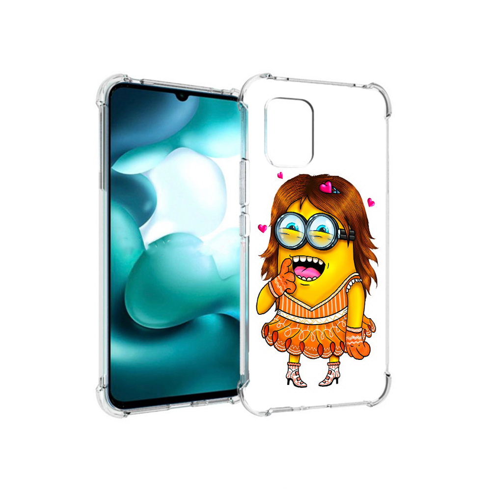 

Чехол MyPads Tocco для Xiaomi Mi 10 Lite Миньон девочка (PT150213.294.116), Прозрачный, Tocco