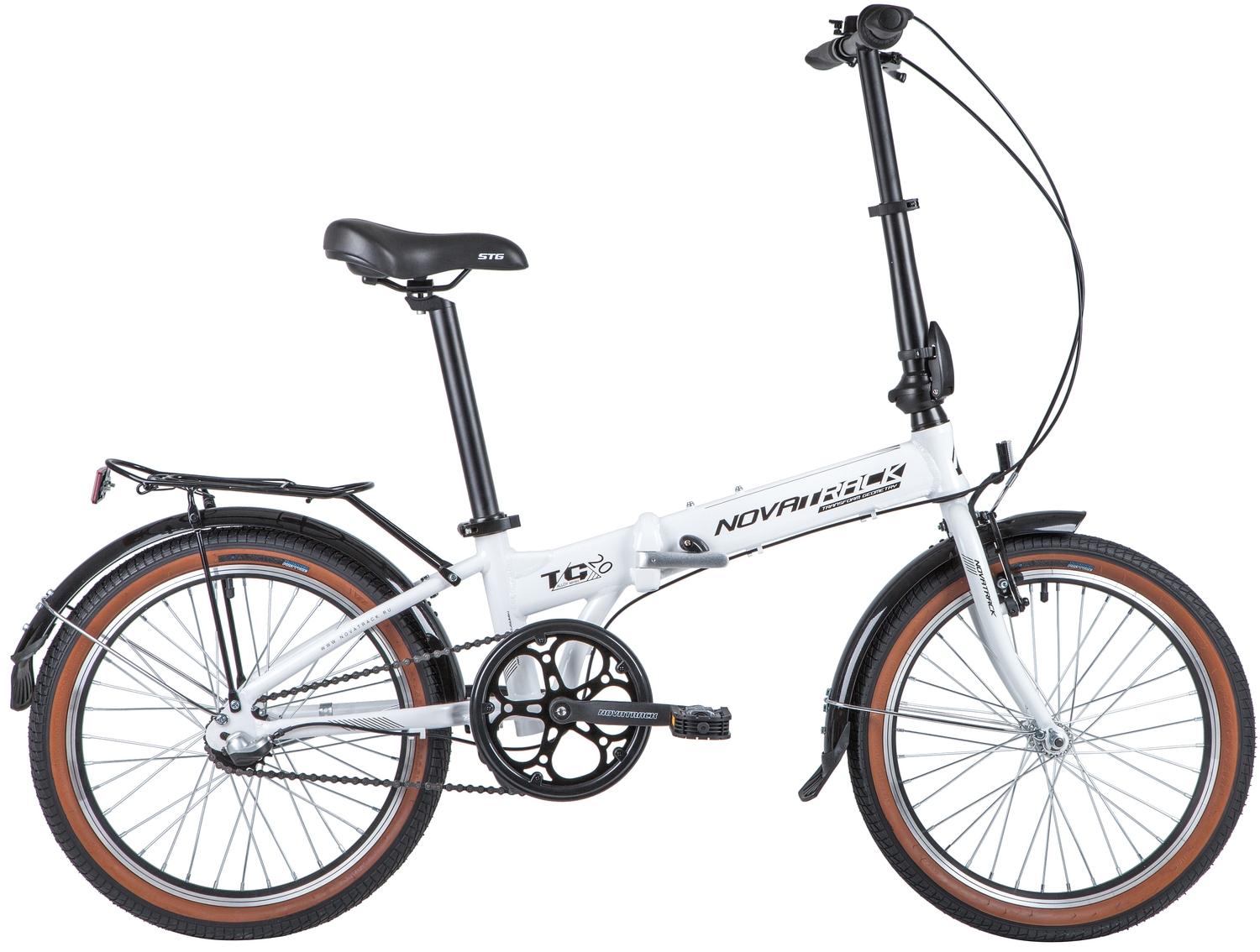 

Велосипед NOVATRACK 20 TG-20 alloy 3.3 складной белый, 20FATG3NV.WT20