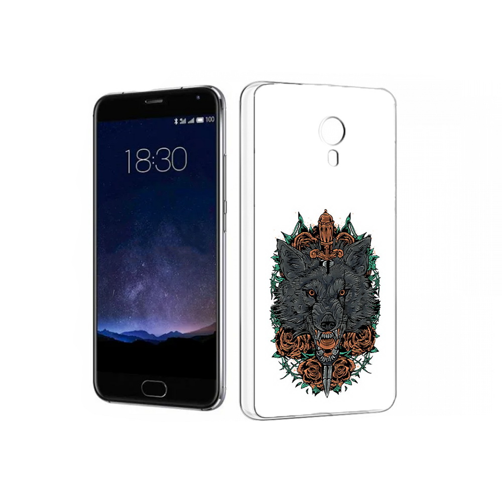 

Чехол MyPads Tocco для Meizu Pro 5 красивый злой волк (PT18126.86.409), Прозрачный, Tocco