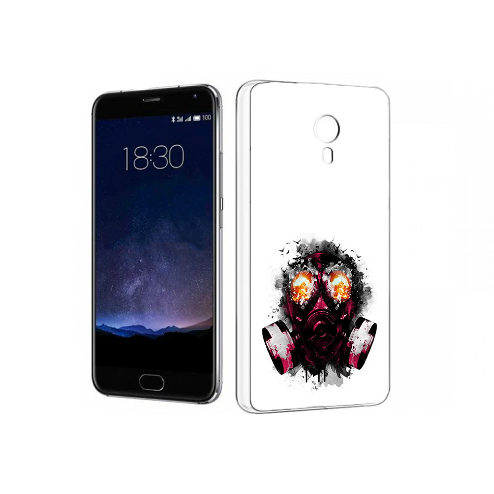 

Чехол MyPads Tocco для Meizu Pro 5 красный противогаз (PT18126.86.412), Прозрачный, Tocco