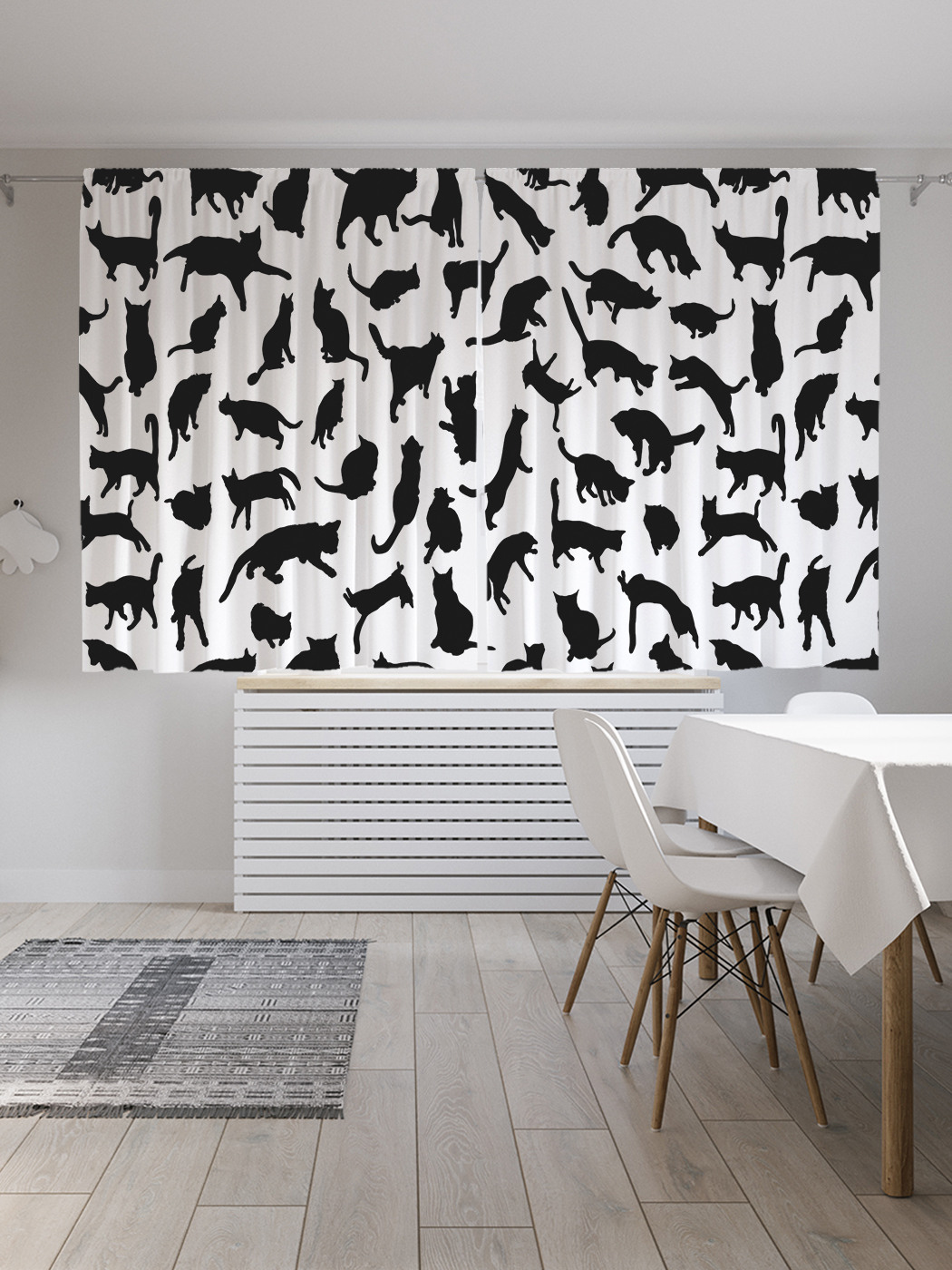 

Шторы JoyArty с фотопечатью "Коты и кошки" из сатена, 290х180 см, Коты и кошки