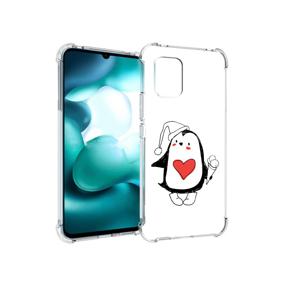 

Чехол MyPads Tocco для Xiaomi Mi 10 Lite Пингвин с мороженым (PT150213.294.135), Прозрачный, Tocco