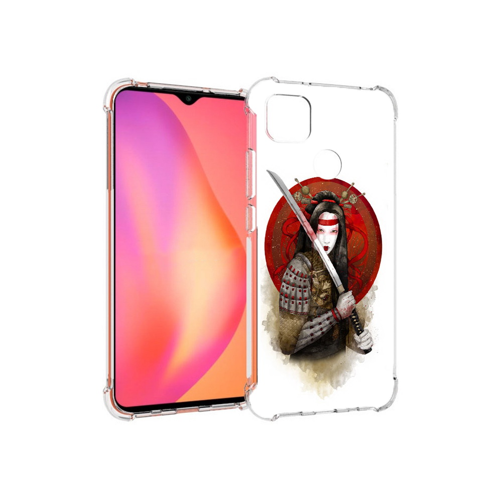 

Чехол MyPads Tocco для Xiaomi Redmi 9C рисованная девушка с катаной (PT152115.265.580), Прозрачный, Tocco